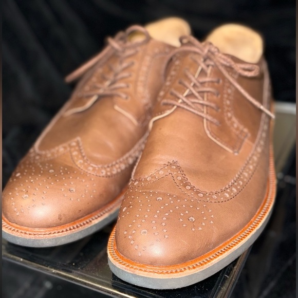 Polo Ralph Lauren Wing Tip Shoe vibram Sole - Picture 11 of 14